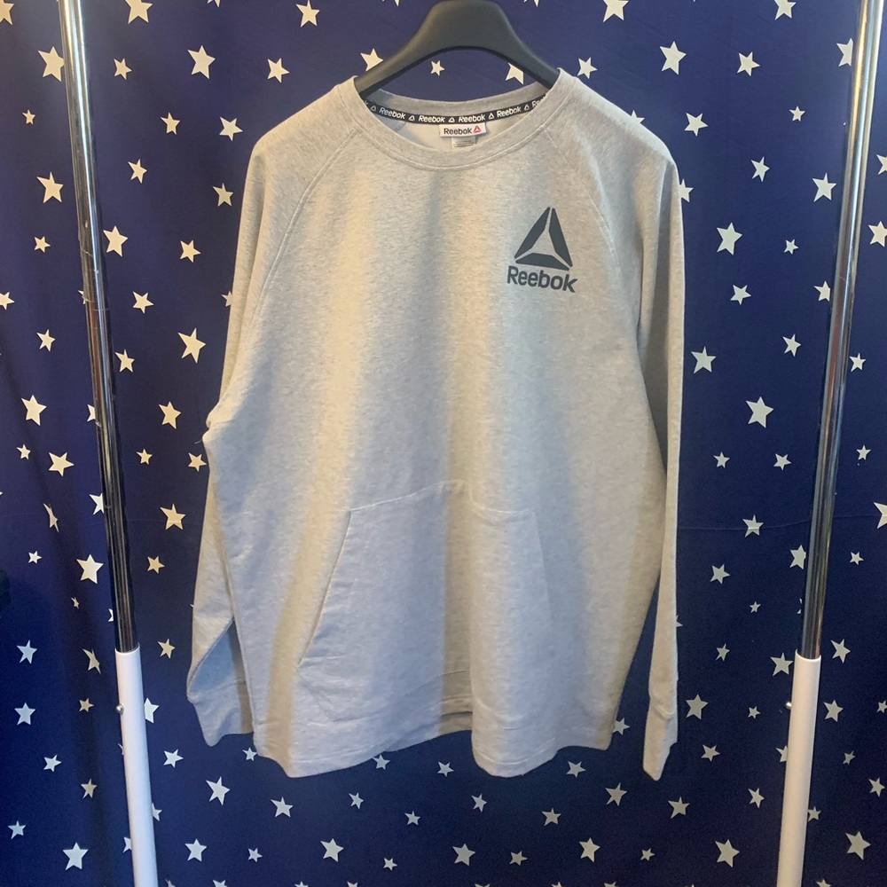 Reebok Men's And Big Men's Tech Terry Crewneck Sweater